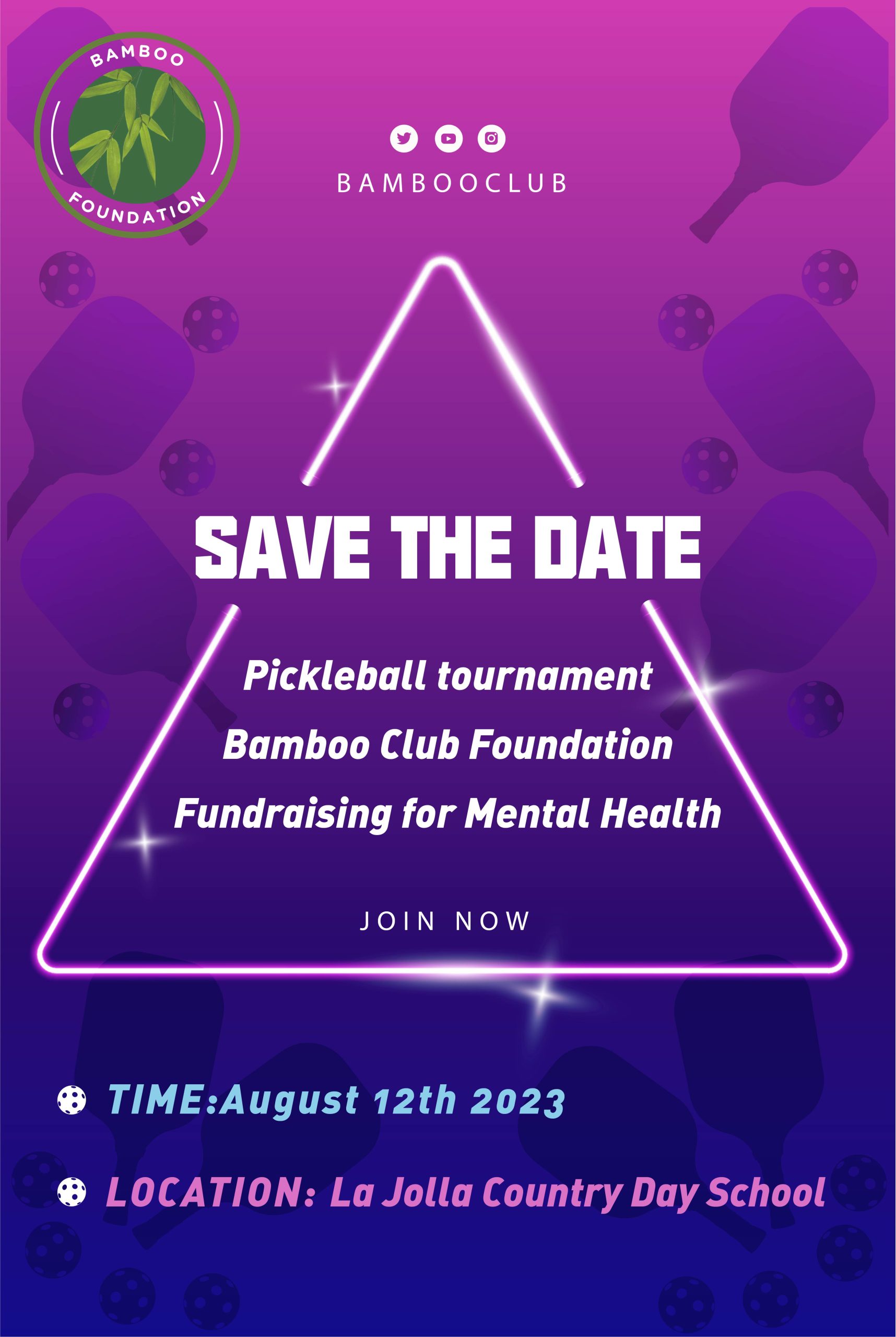 Happy Pickleball Party Fundraiser for publishing a series of magazine to support Mental Health