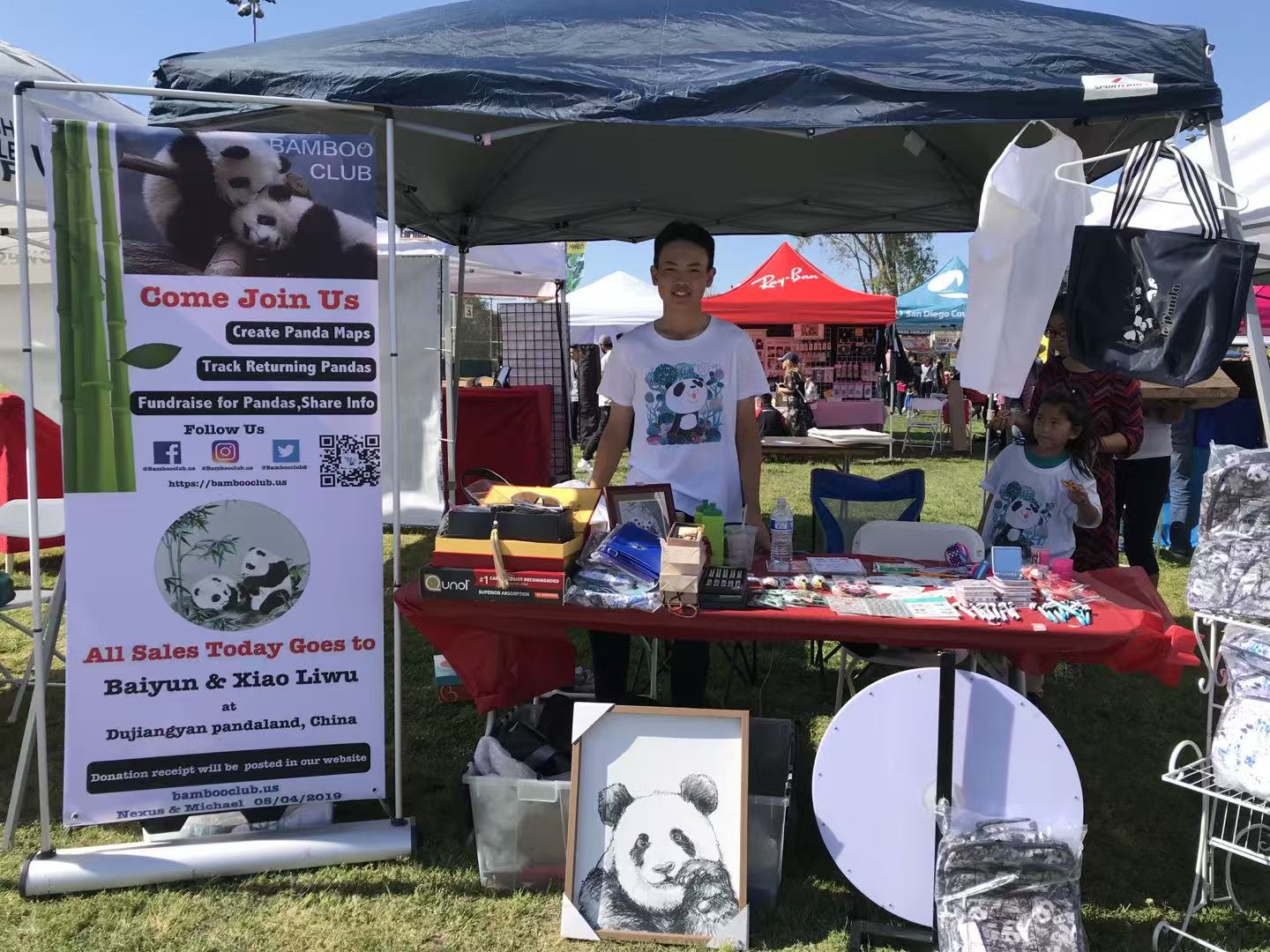 Panda Charity Sales for Baiyun in Mira Mesa Park